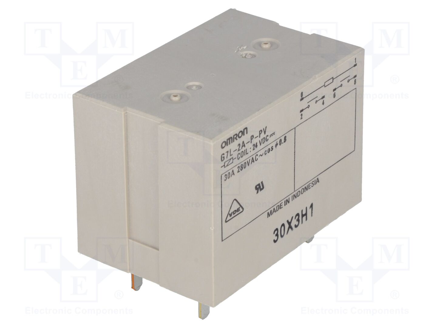 OMRON Electronic Components G7L-2A-P-PV-24DC Sähkömagneettinen rele 24VDC