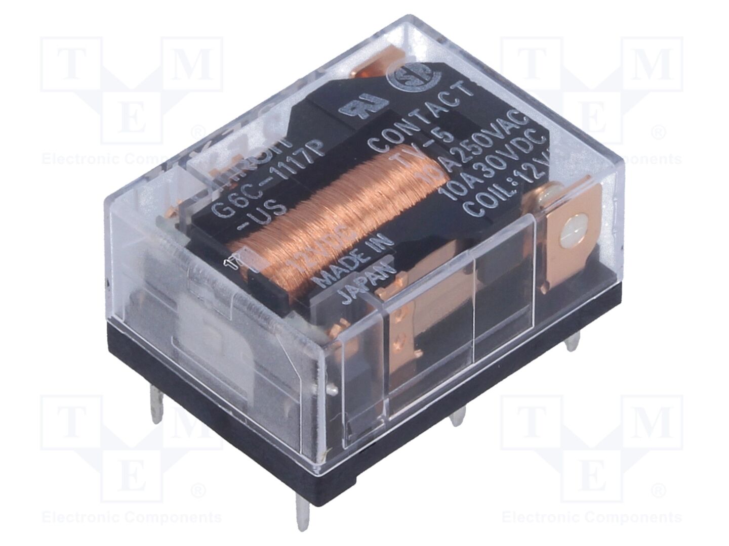 OMRON Electronic Components G6C-1117P-US-12DC Sähkömagneettinen rele 12VDC