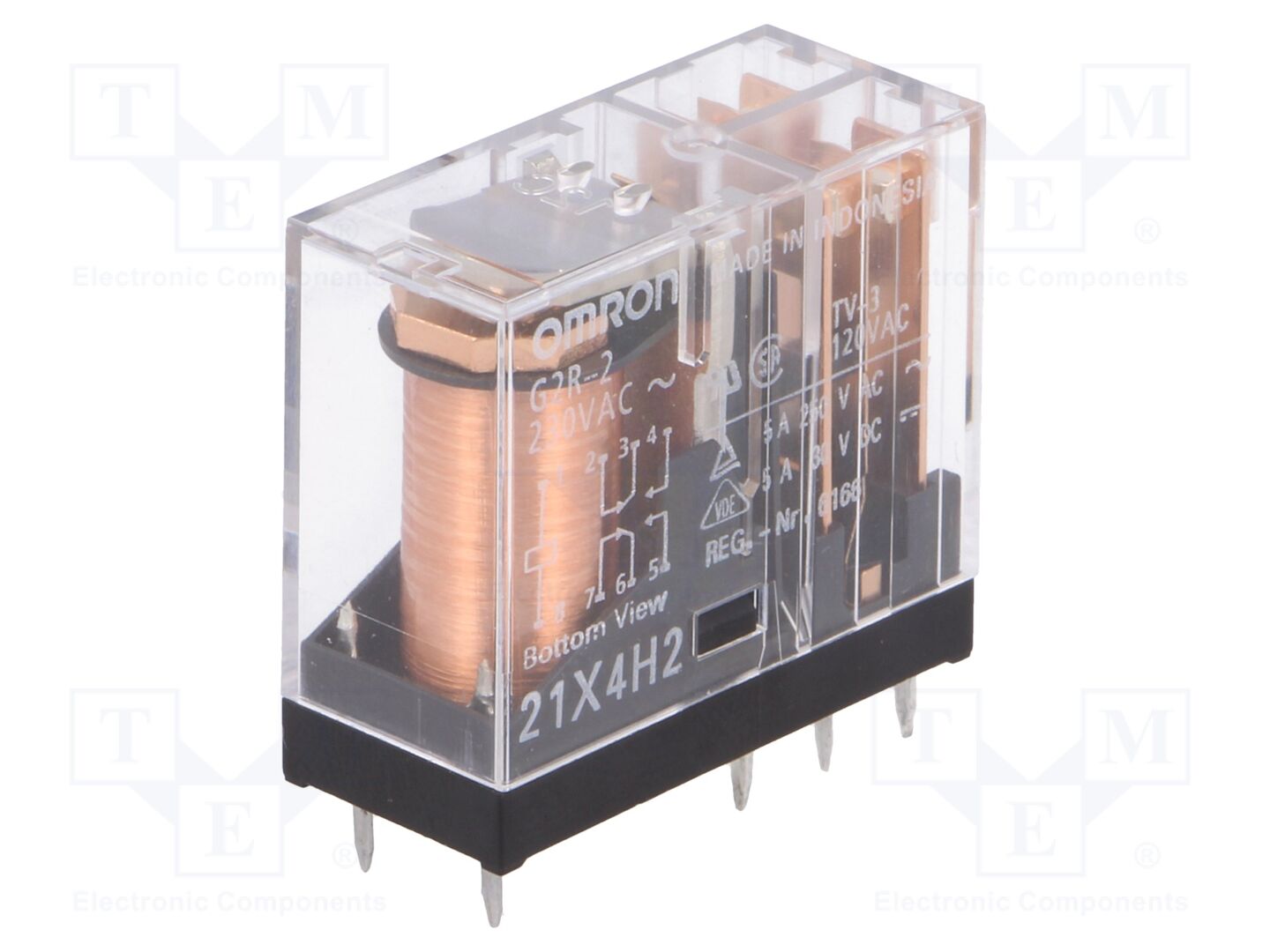 OMRON Electronic Components G2R-2-230AC Sähkömagneettinen rele 230VAC