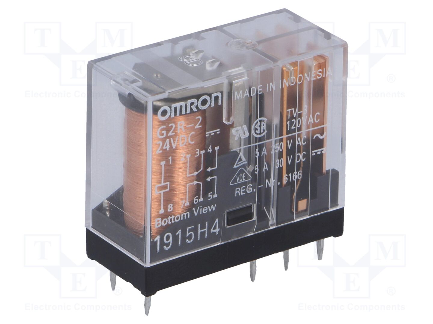 OMRON Electronic Components G2R-2-24DC Sähkömagneettinen rele 24VDC