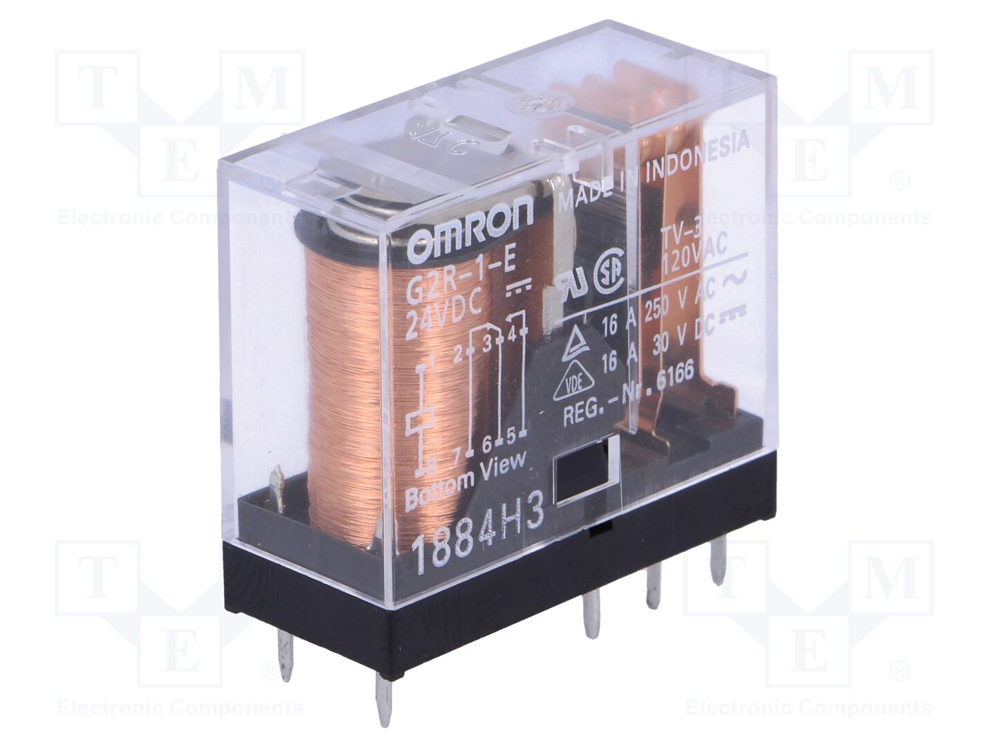 OMRON Electronic Components G2R-1-E-24DC Sähkömagneettinen rele 24VDC