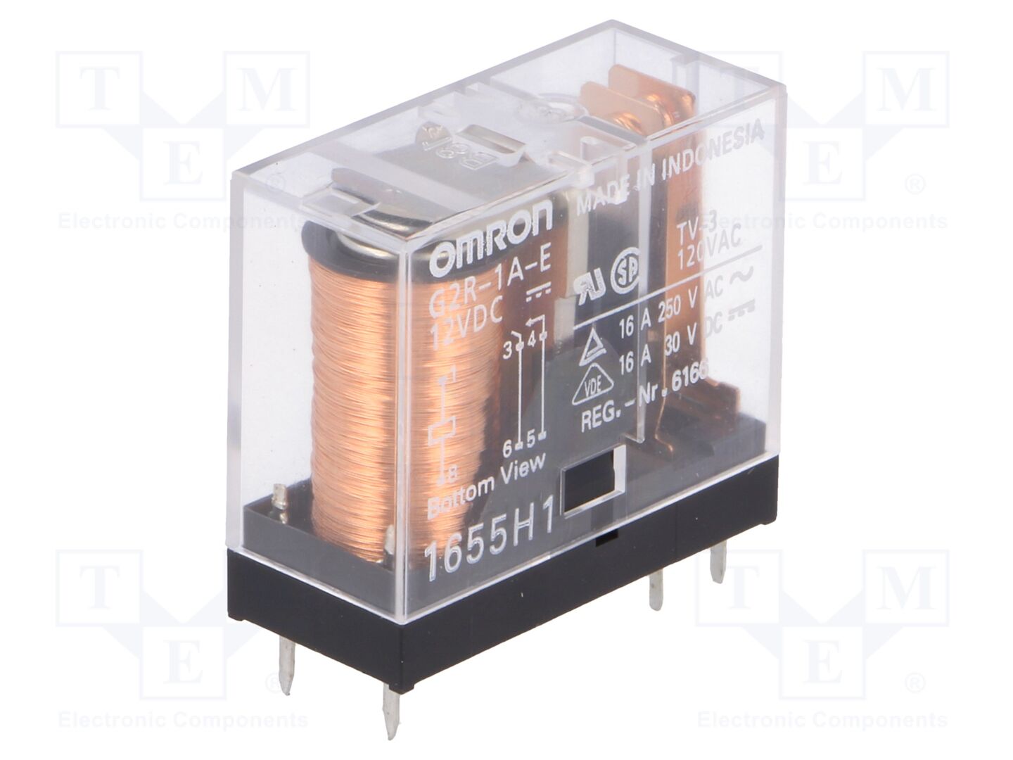 OMRON Electronic Components G2R-1A-E-12DC Sähkömagneettinen rele 12VDC