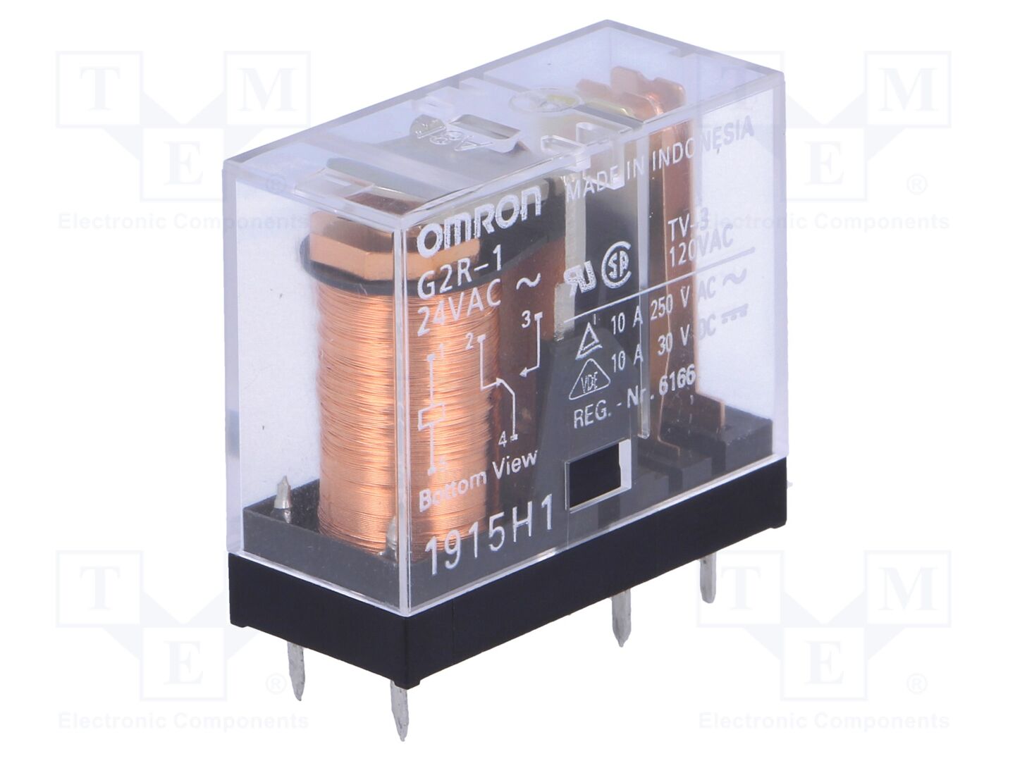 OMRON Electronic Components G2R-1-24AC Sähkömagneettinen rele 24VAC