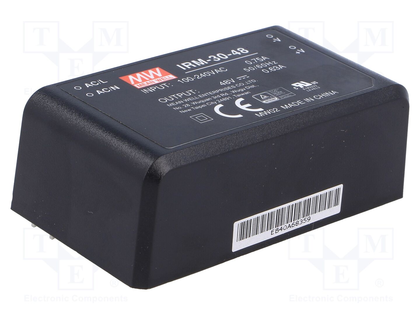 MEAN WELL IRM-30-48 AC/DC-muunnin 30.2W