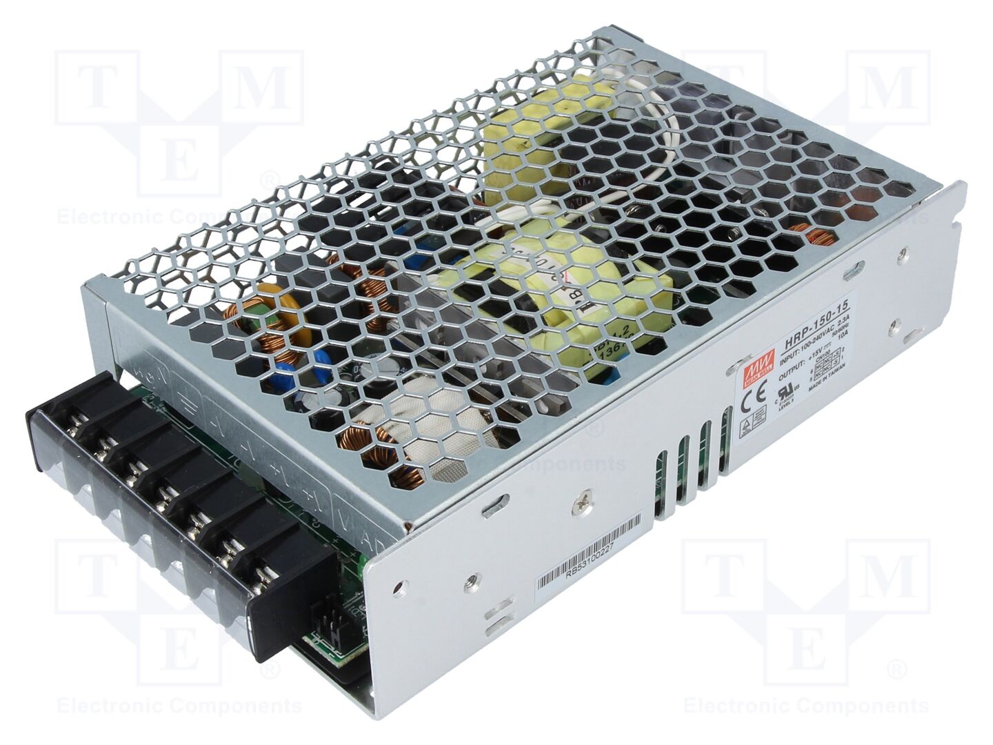 MEAN WELL HRP-150-15 Sisäänrakennettu kytkentäsähkölaite 150W 15VDC