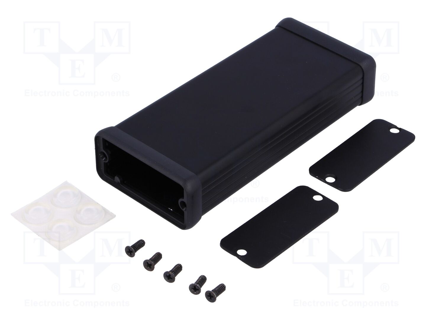 HAMMOND 1455C1201BK Kotelo paneelilla 54x120x23mm