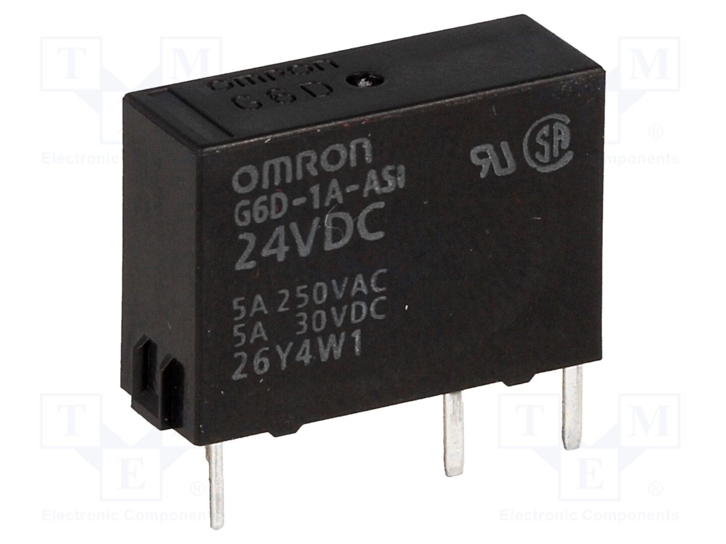 OMRON Electronic Components G6D-1A-ASI-24DC Sähkömagneettinen rele 24VDC