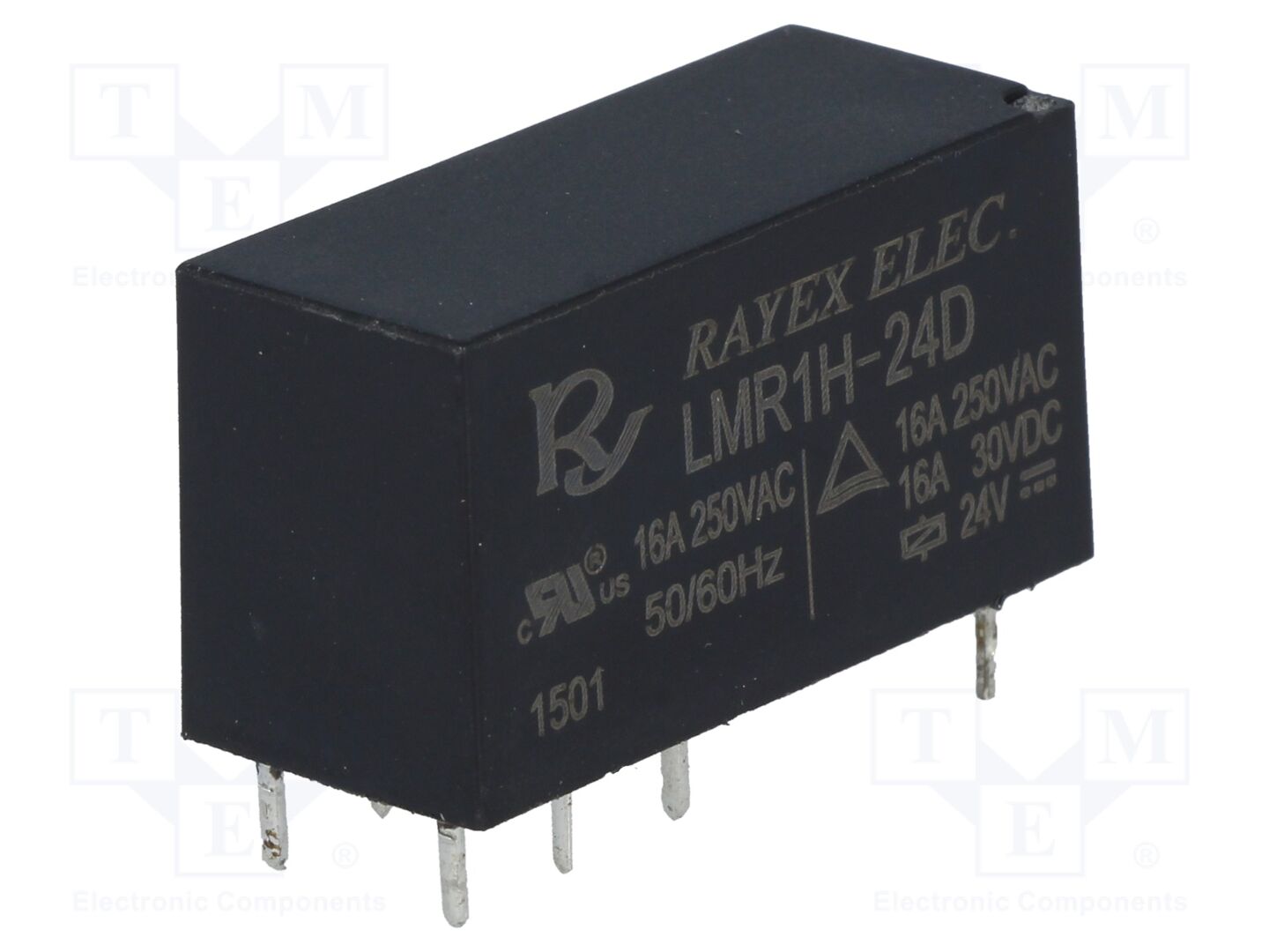 Recoy/RAYEX ELECTRONICS LMR1H-24D Sähkömagneettinen rele 24VDC