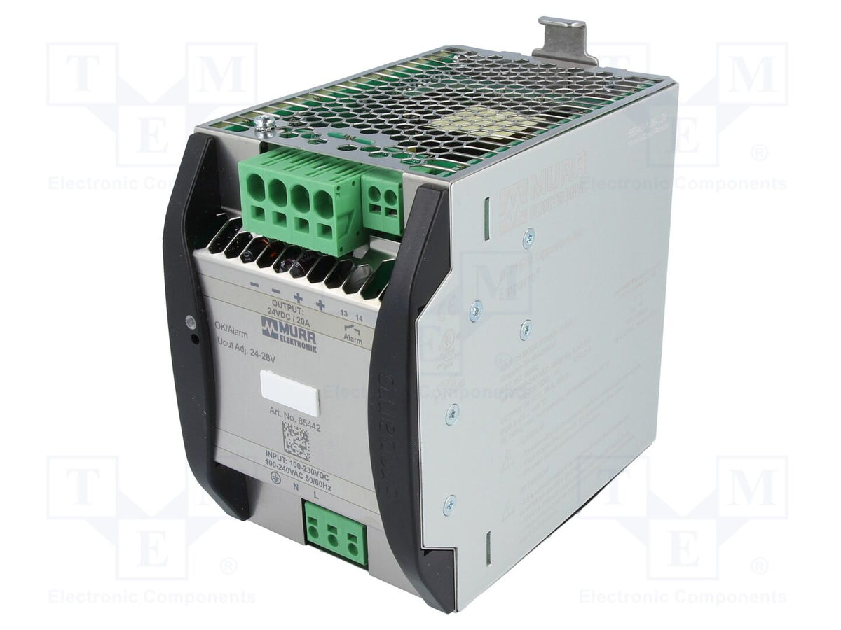 MURRELEKTRONIK 85442 Kiskokiinnitteinen kytkentävirtalähde 480W 24VDC 23.6A