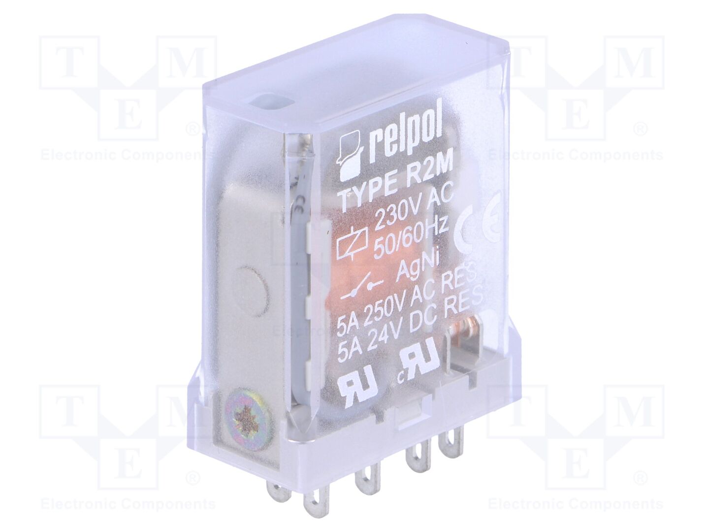 RELPOL R2M-230VAC Sähkömagneettinen rele 230VAC