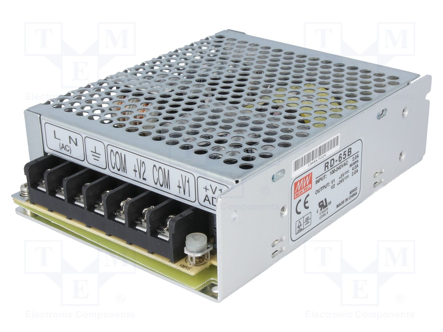 MEAN WELL RD-65B Sisäänrakennettu kytkentävirtalähde 68W 5VDC