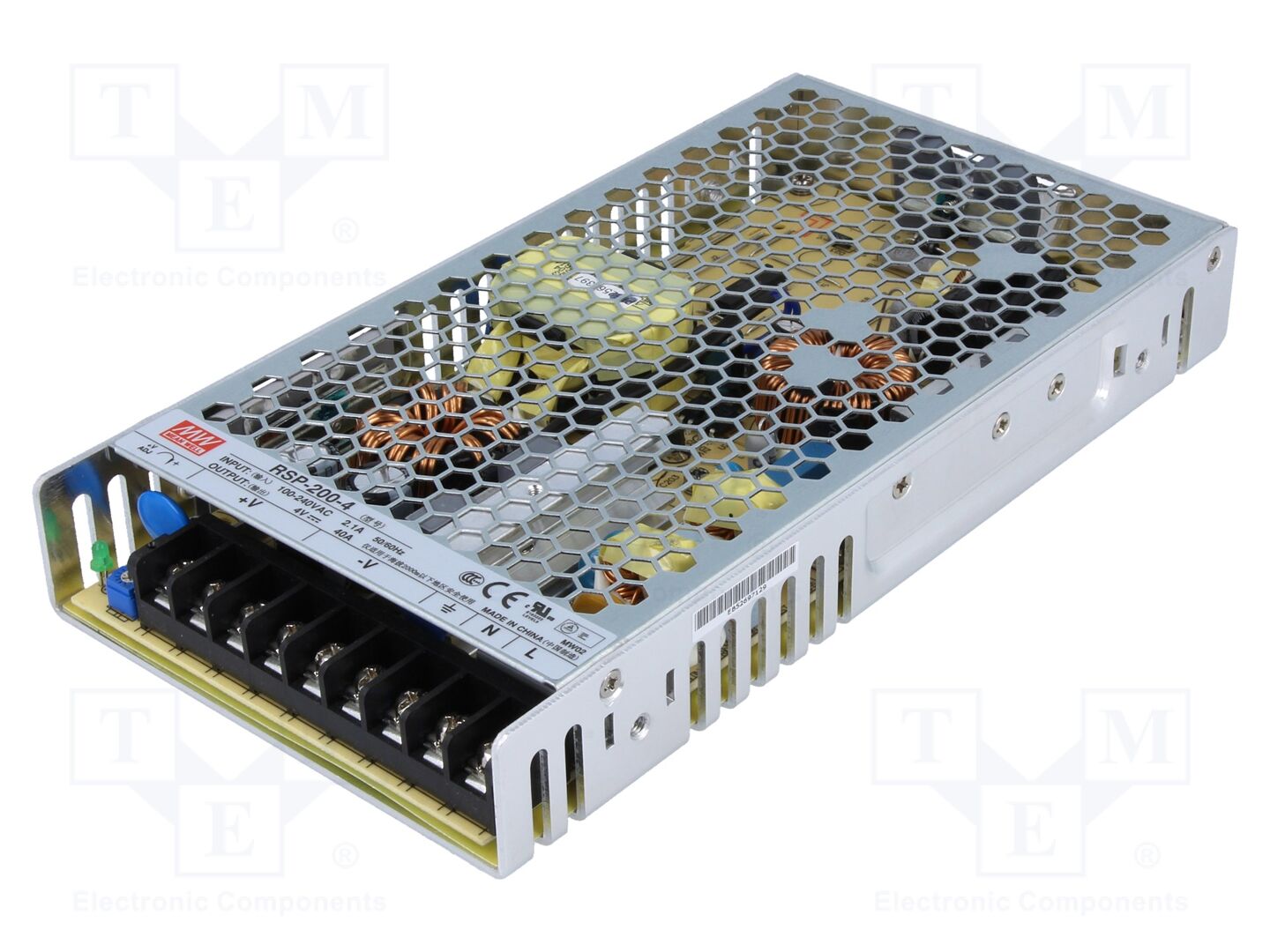 MEAN WELL RSP-200-4 Sisäänrakennettu kytkentäsähkölaite 160W 4VDC 40A