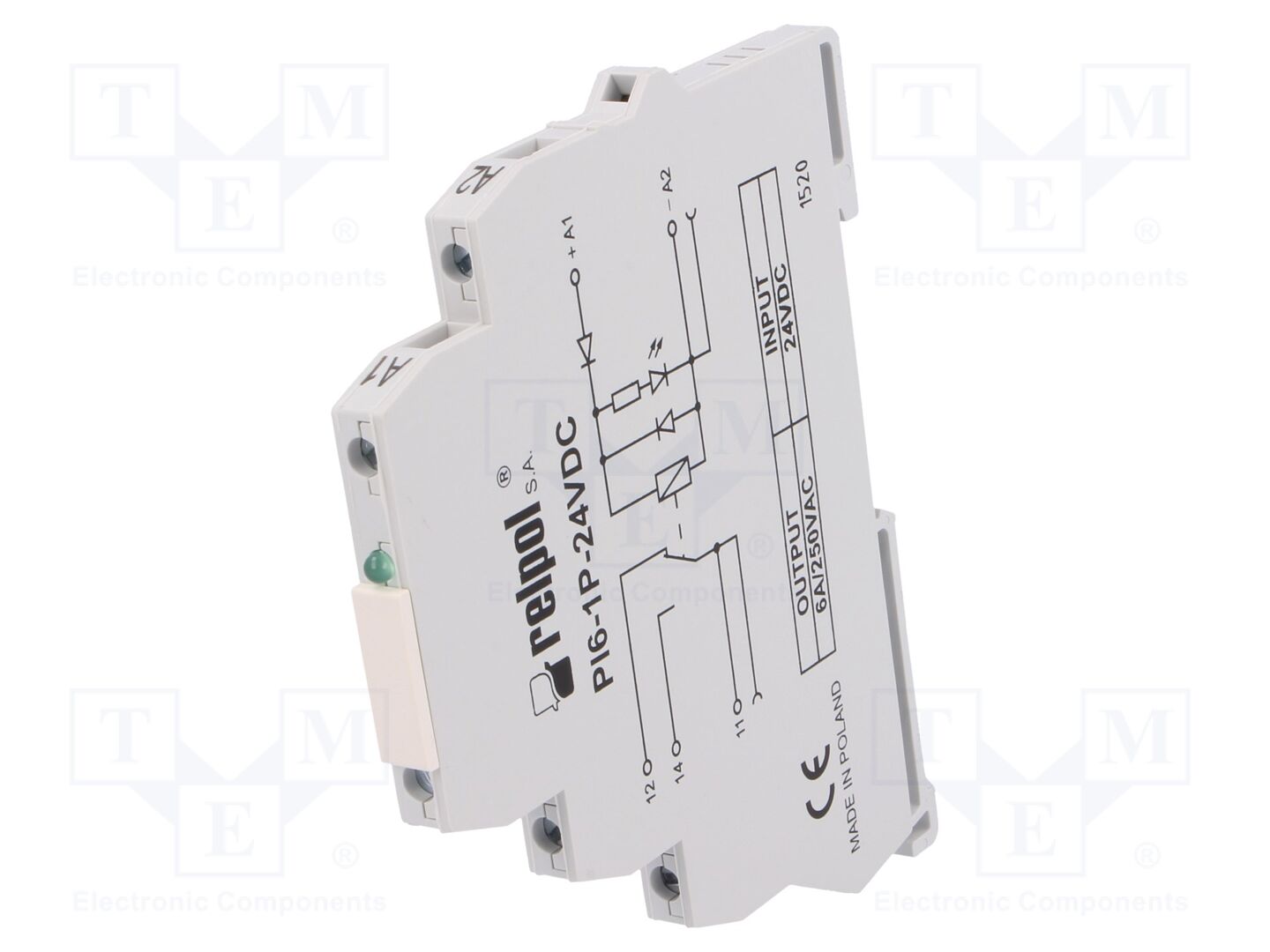 RELPOL PI6-1P-24VDC Liitäntärele 24VDC