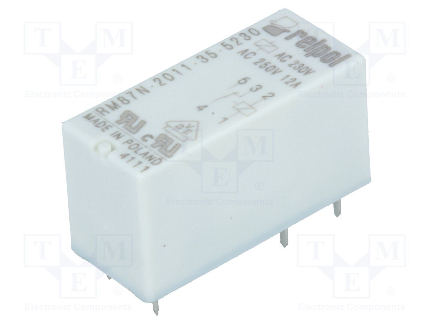 RELPOL RM87N-P-230VAC Sähkömagneettinen rele 230VAC