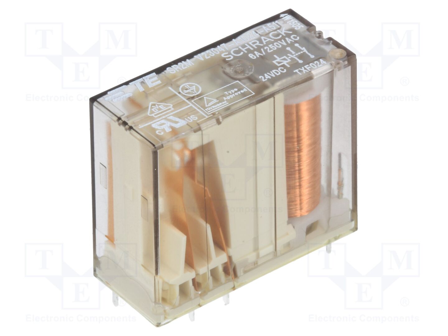 TE Connectivity V23047A1024A511 Miniatuurisähkömagneettinen rele 24VDC