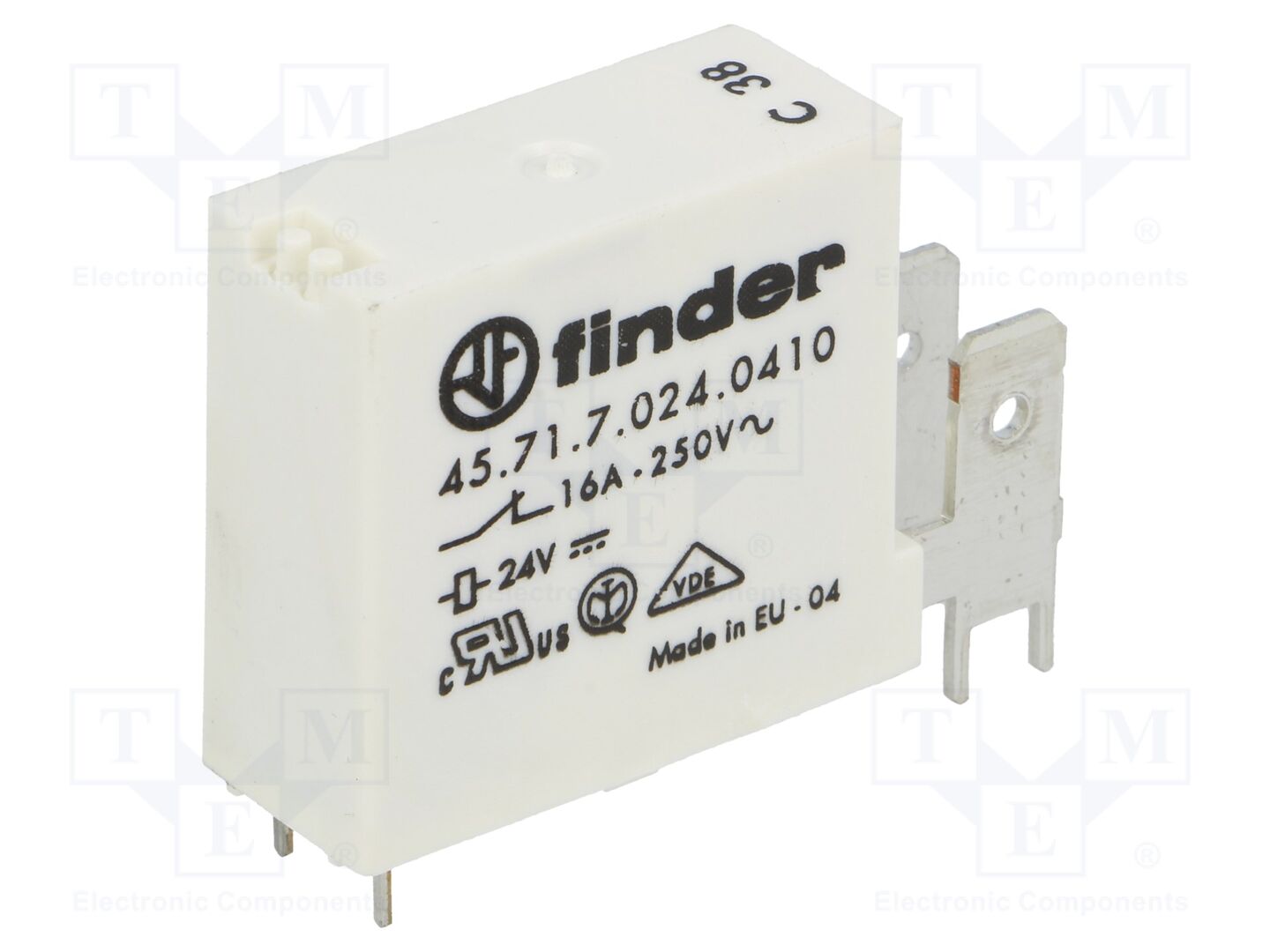 FINDER 45.71.7.024.041 Sähkömagneettinen rele 24VDC