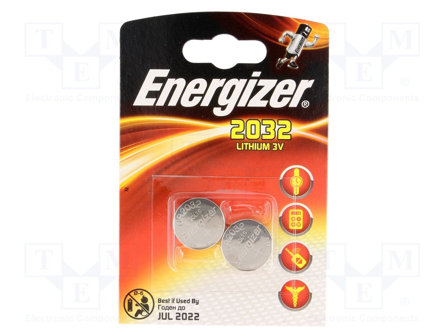 ENERGIZER BAT-CR2032/EG-B2 Litiumparisto 3V (50 kpl erä)