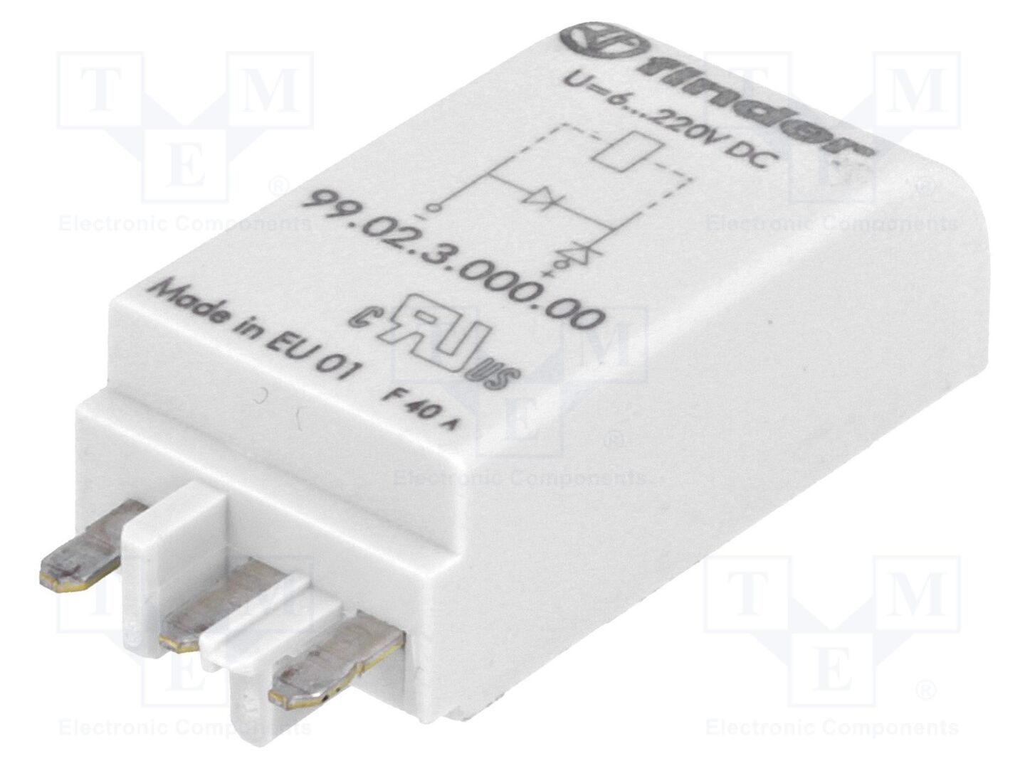 FINDER 99.02.3.000.00 Suojamoduuli 6-220VDC