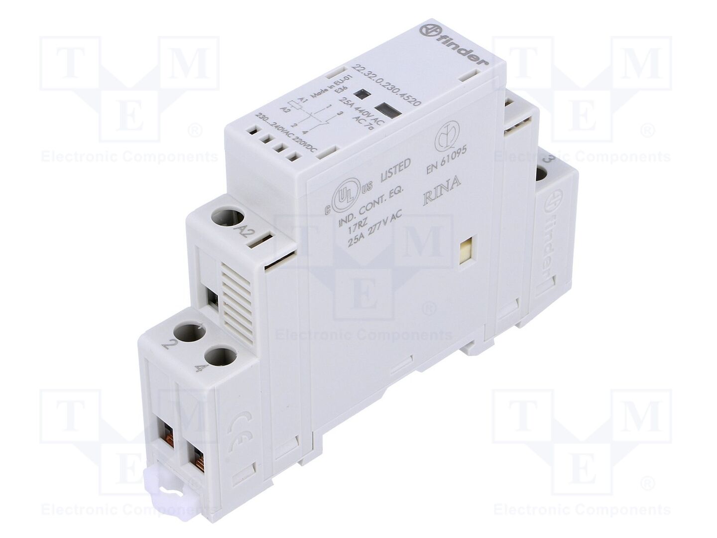 FINDER 22.32.0.230.4520 Modulaarinen asennuskontaktori 25A