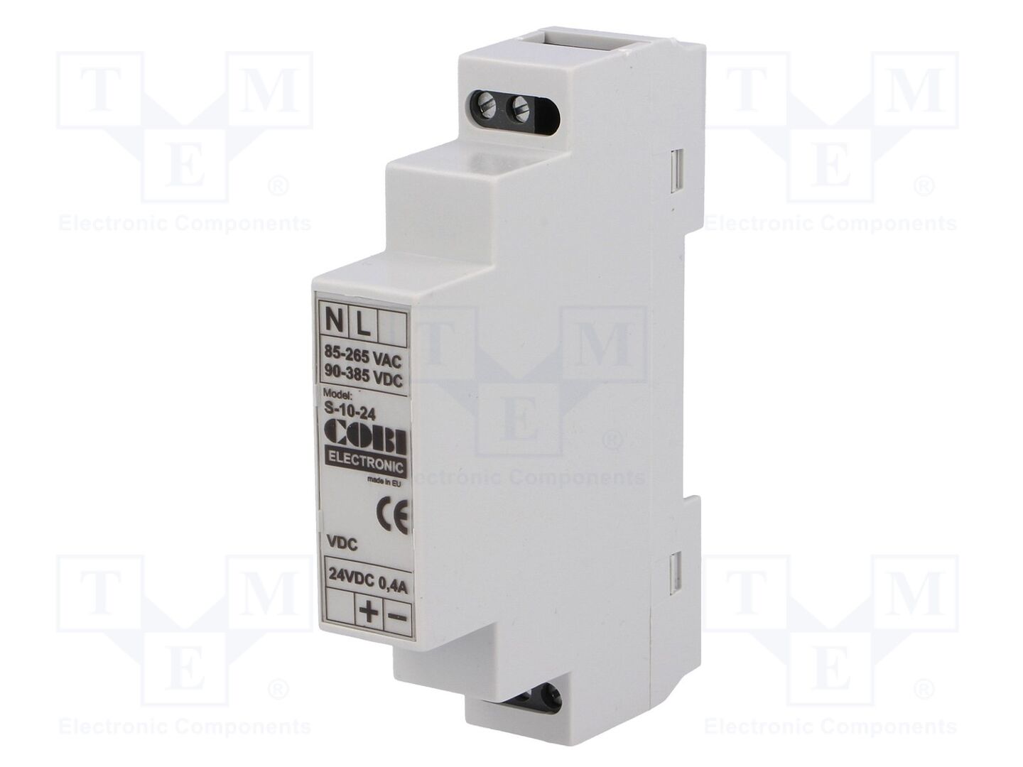 COBI ELECTRONIC CS-10-24 DIN-kiskoon asennettava kytkentävirtalähde 10W 24VDC