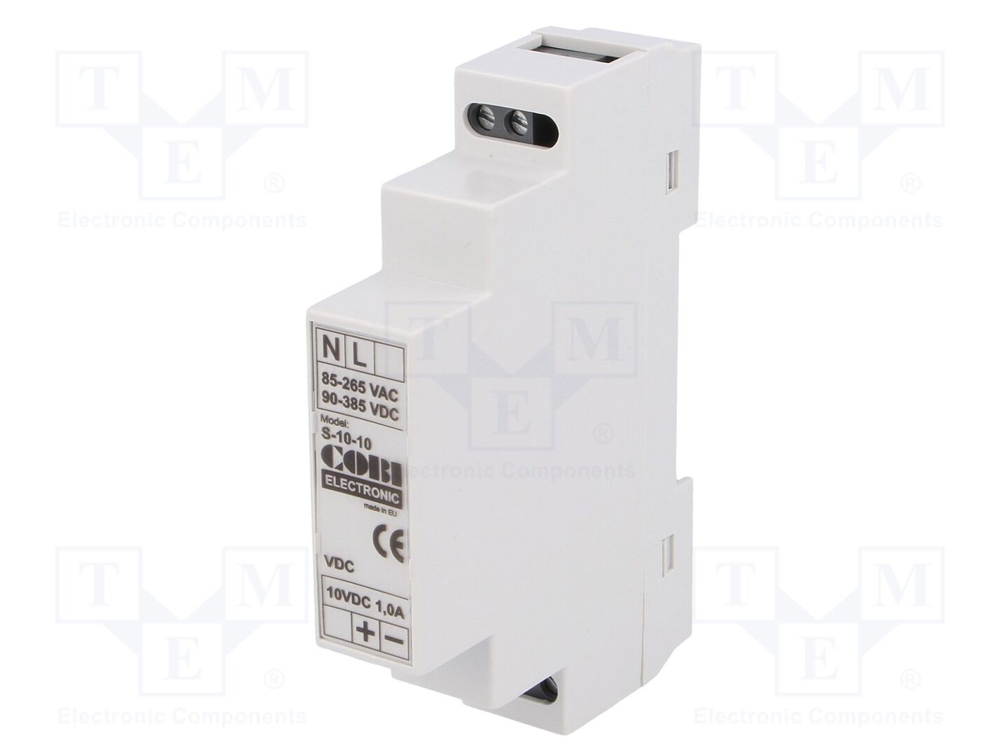 COBI ELECTRONIC CS-10-10 DIN-kiskoon asennettava kytkentävirtalähde 10W 10VDC 1A
