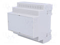 KRADEX Z109J-PS DIN-kiskoasennuskotelo 90x87x65mm