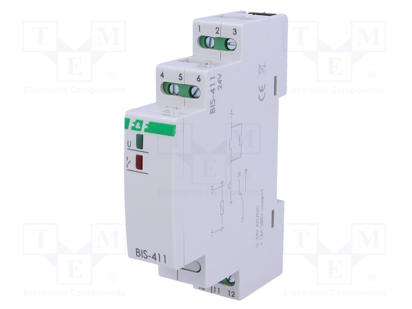 F&F BIS-411-24V Asennusrele 16A