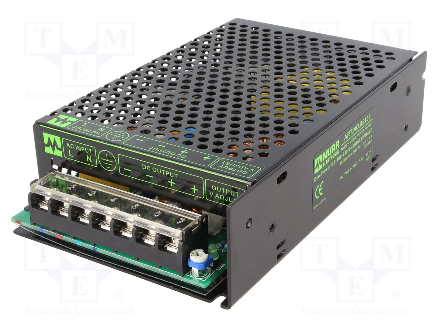 MURRELEKTRONIK 85153 Kytkinlähde 120W 24VDC 5A DIN-kiskoon