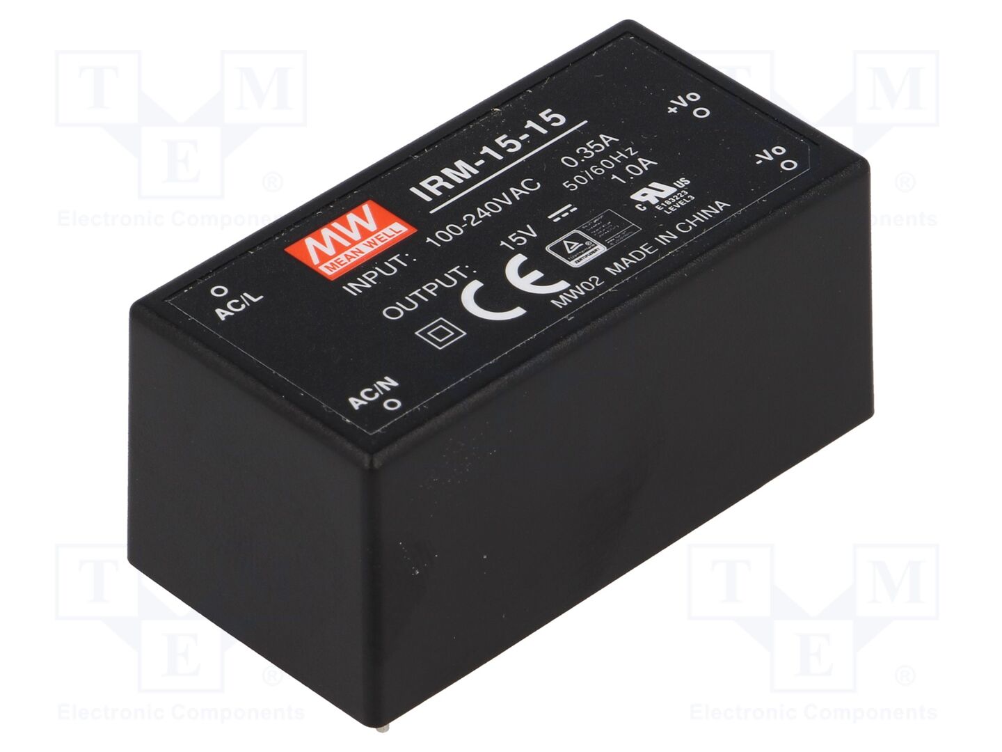 MEAN WELL IRM-15-15 AC/DC-muunnin 15W