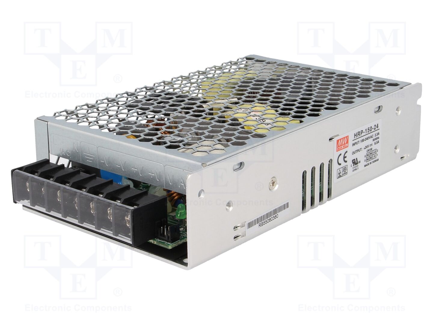 MEAN WELL HRP-150-24 Sisäänrakennettu kytkentäsähkönsyöttö 156W 24VDC