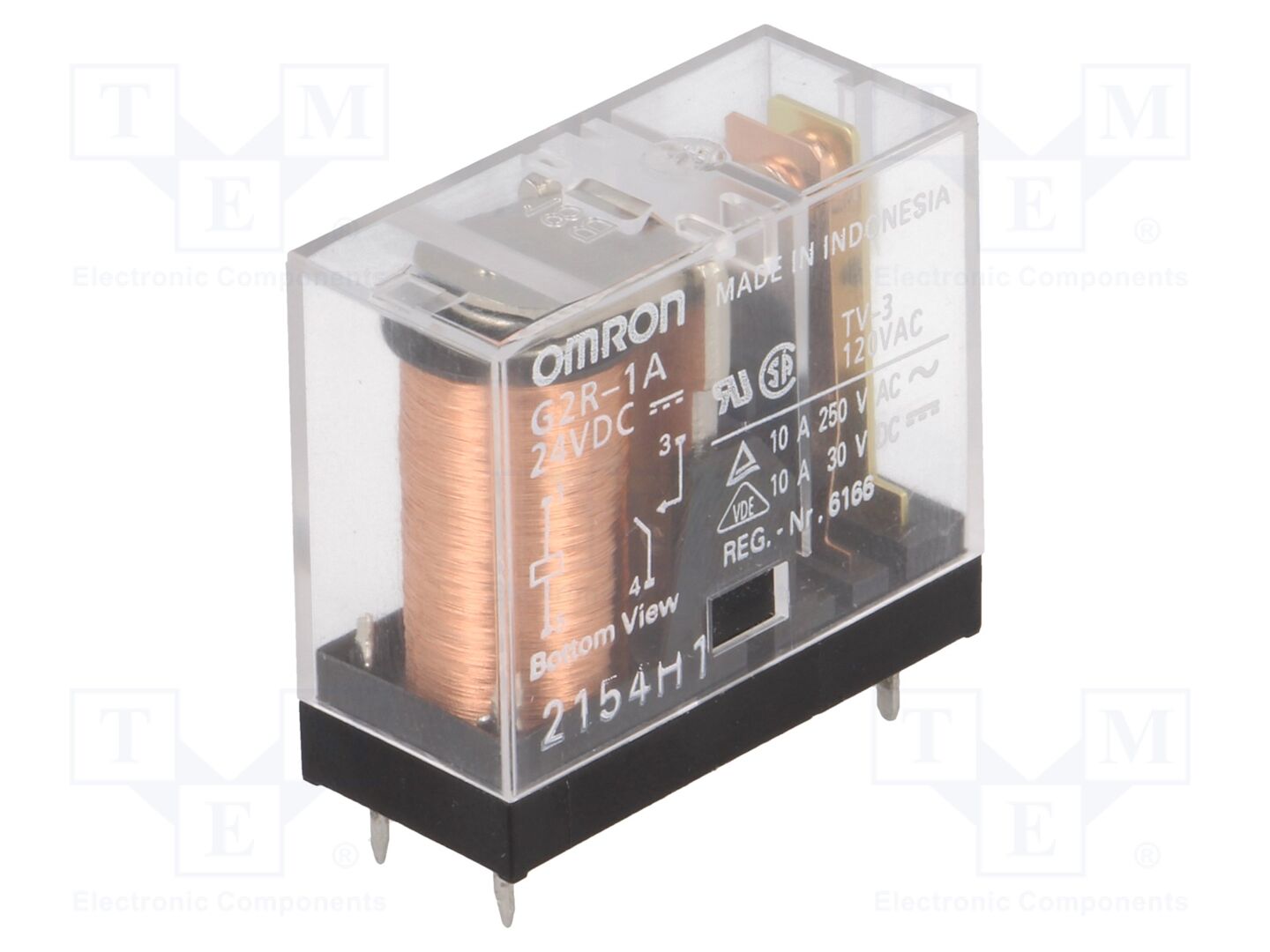 OMRON Electronic Components G2R-1A-24DC Sähkömagneettinen rele 24VDC