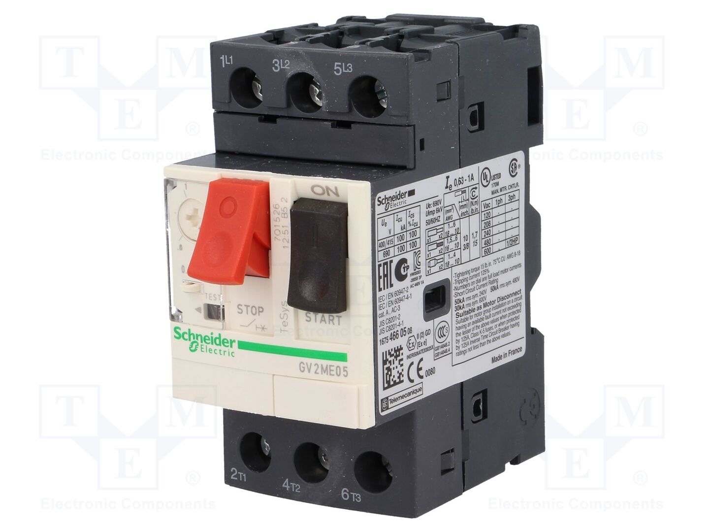 SCHNEIDER ELECTRIC GV2ME05 Moottorinsuojakatkaisija 0,25kW