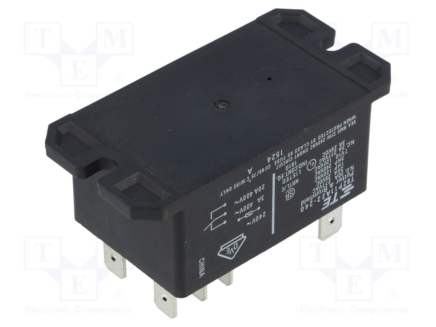 TE Connectivity T92P11A22-240 Sähkömagneettinen rele 240VAC