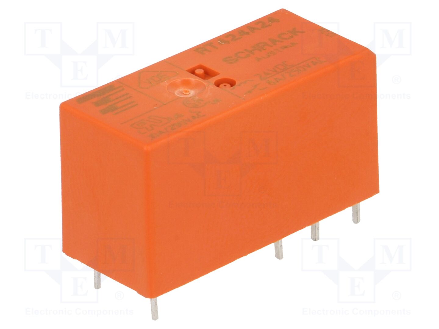 TE Connectivity RT424A24 Sähkömagneettinen rele 24VDC