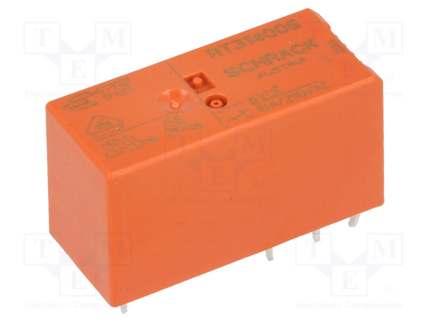 TE Connectivity RT314006 Sähkömagneettinen rele 6VDC