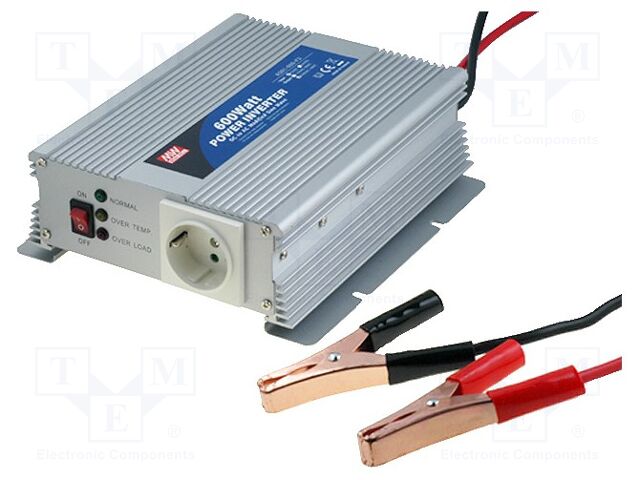 MEAN WELL A301-600-F3 DC/AC-muunnin 600W 230VAC