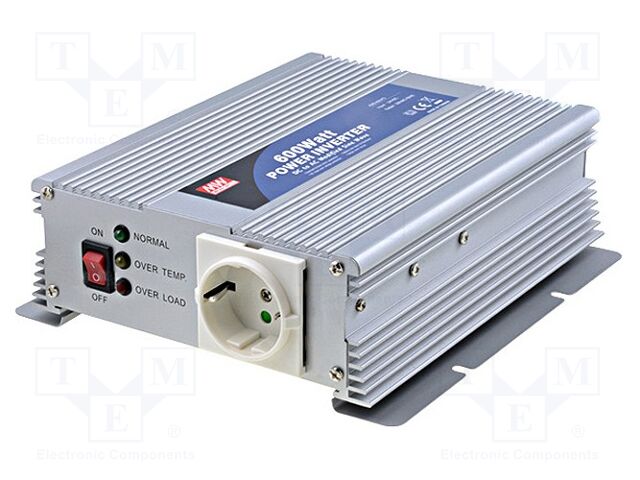 MEAN WELL A302-600-F3 DC/AC-muunnin 600W 230VAC