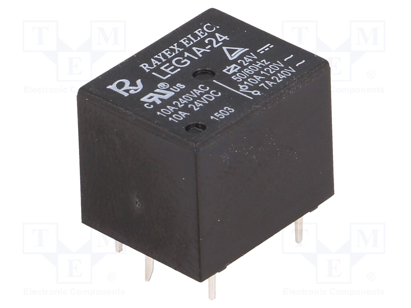 Recoy/RAYEX ELECTRONICS LEG-1A-24 Sähkömagneettinen rele 24VDC (50 kpl erä)