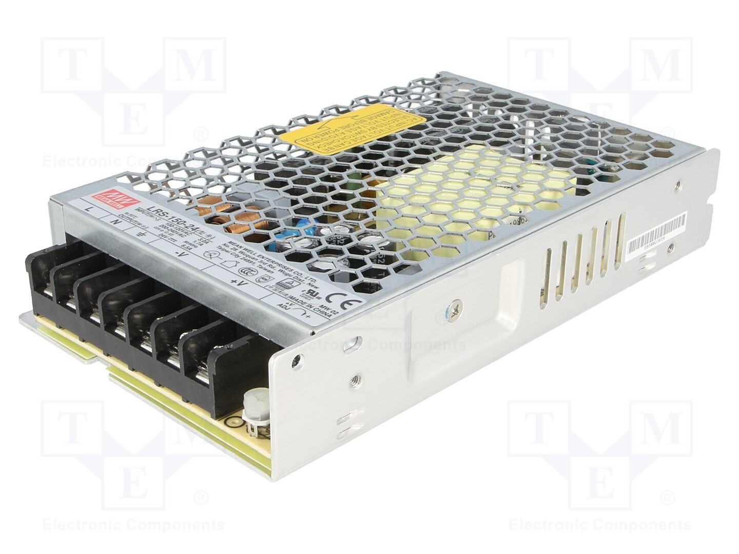 MEAN WELL LRS-150-24 Sisäänrakennettu kytkentäsähkölaite 156W 24VDC