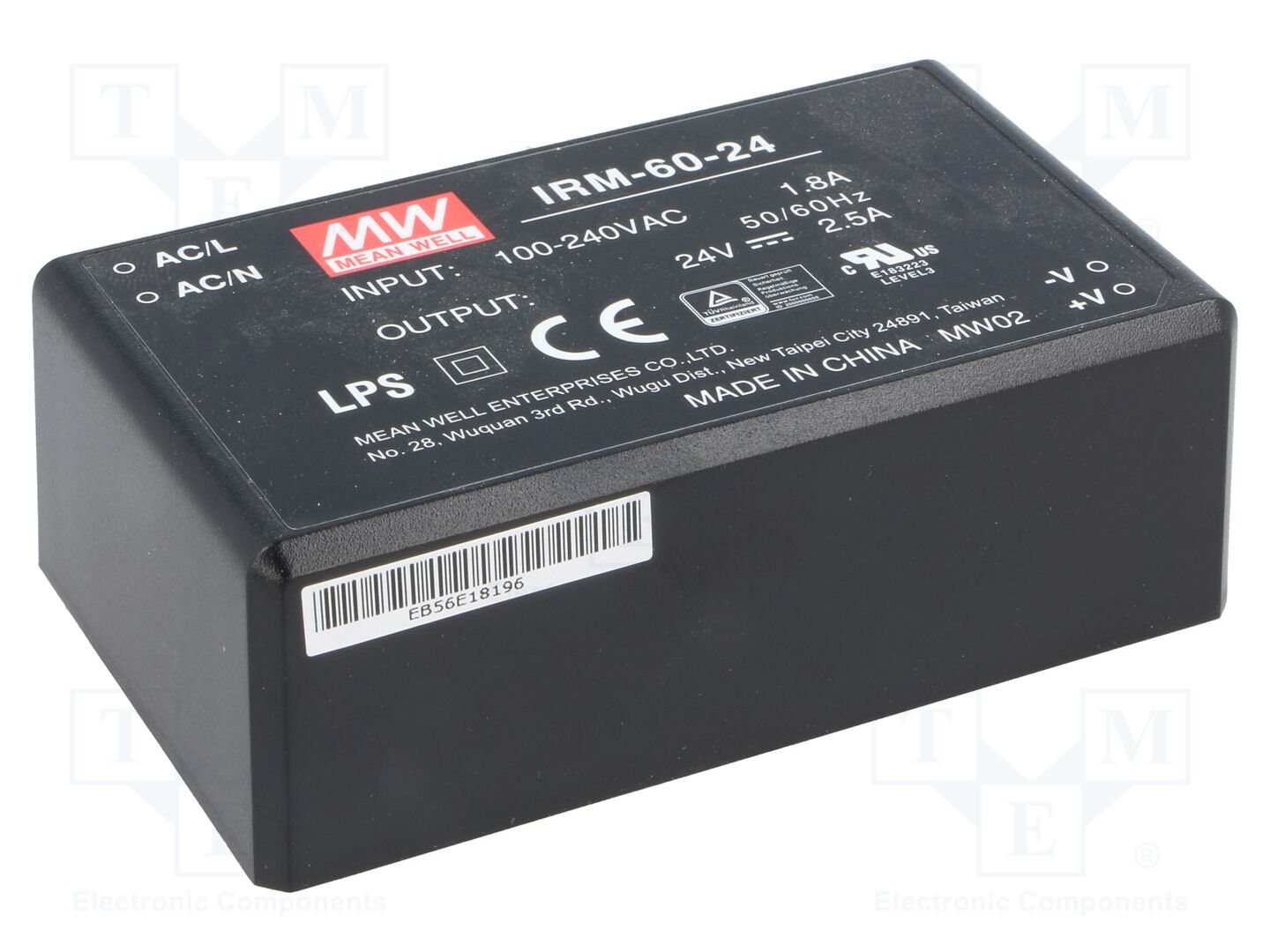 MEAN WELL IRM-60-24 PCB AC/DC muunnin 60W