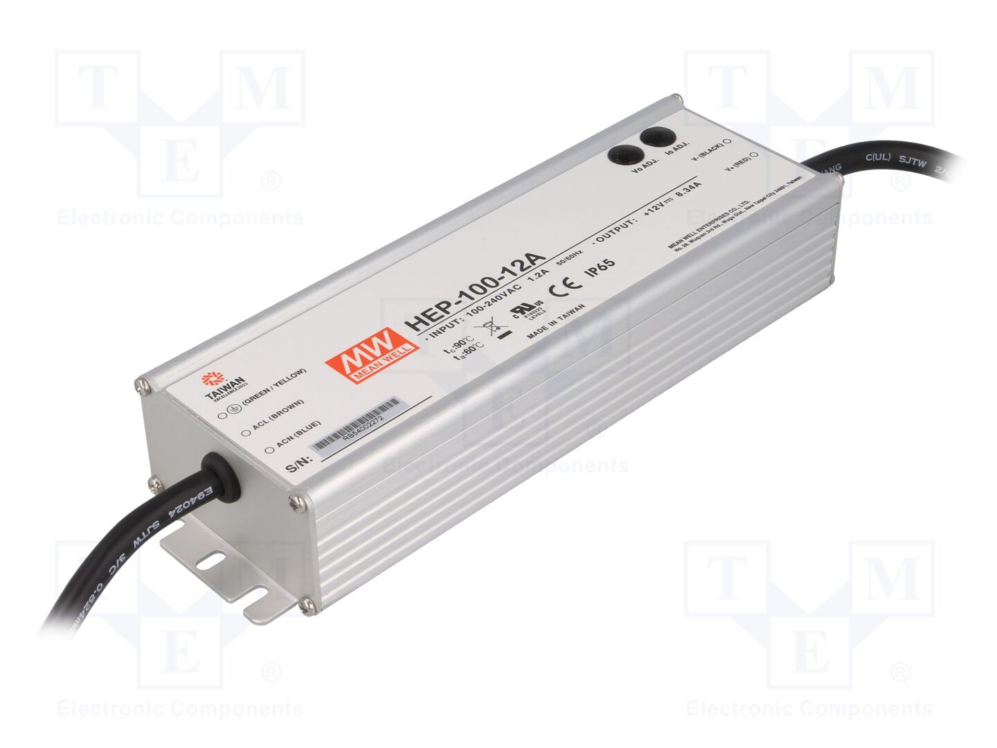 MEAN WELL HEP-100-12A Sisäänrakennettu kytkentävirtalähde 100W 12VDC