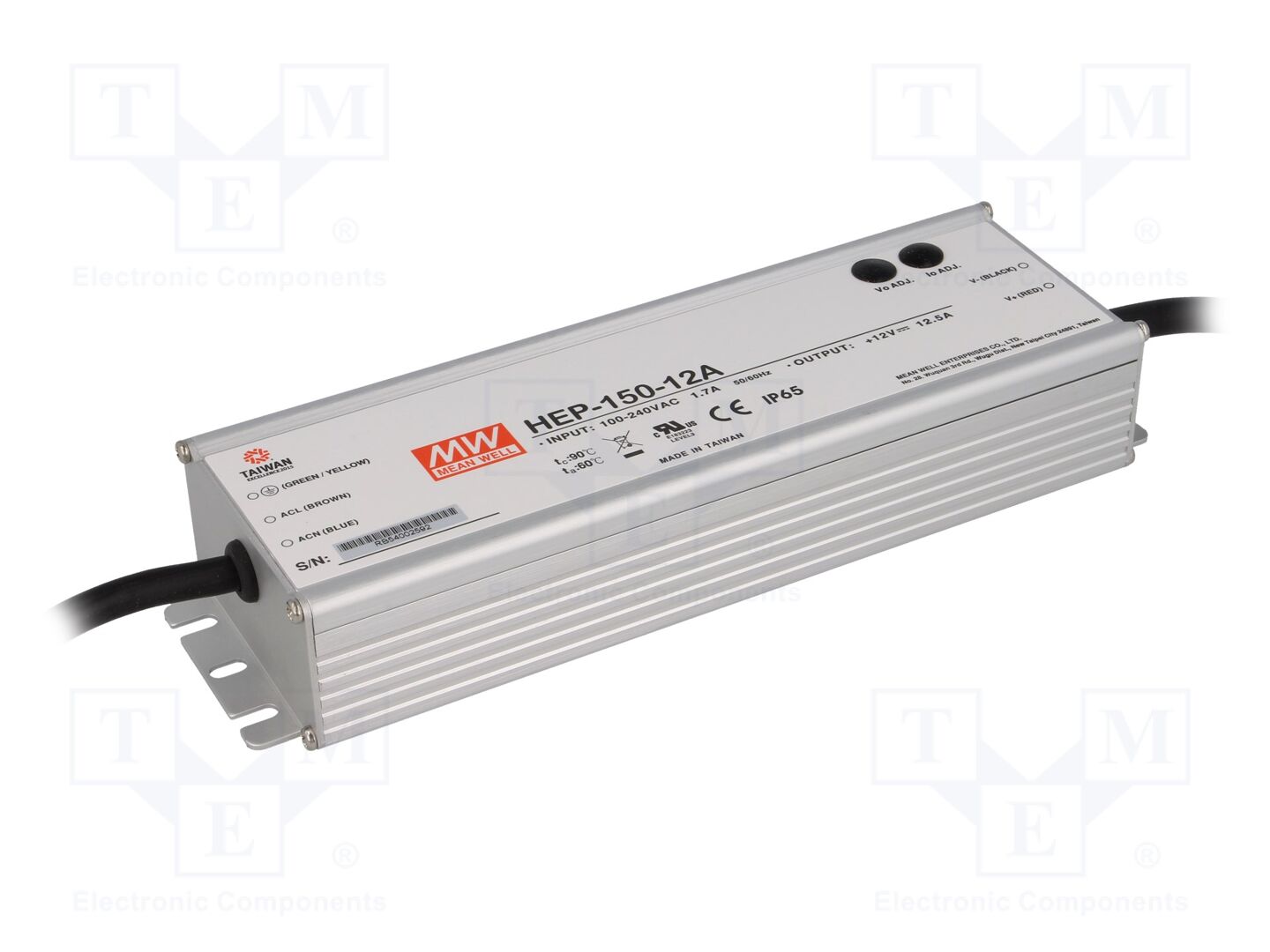 MEAN WELL HEP-150-12A Kytkinlähde 150W 12VDC modulaarinen