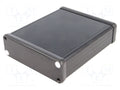 HAMMOND 1455L1201BK Kotelo paneelilla 103x120x30mm