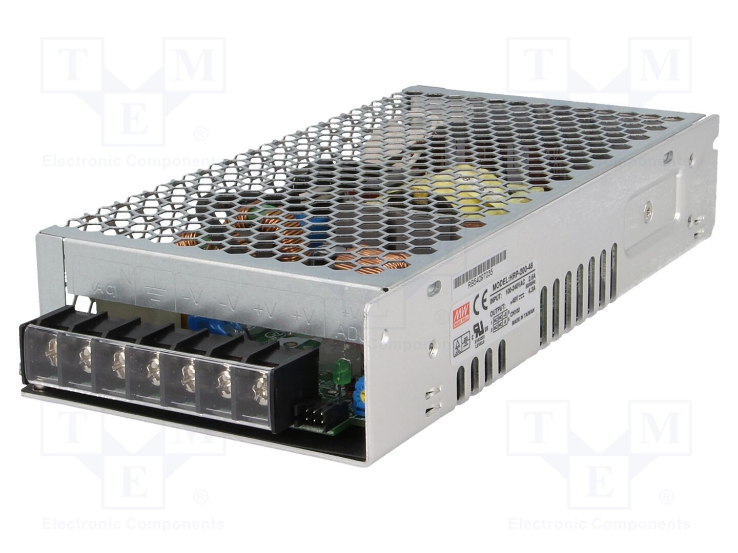 MEAN WELL HRP-200-48 Sisäänrakennettu kytkentäsähkölaite 206,4W 48VDC