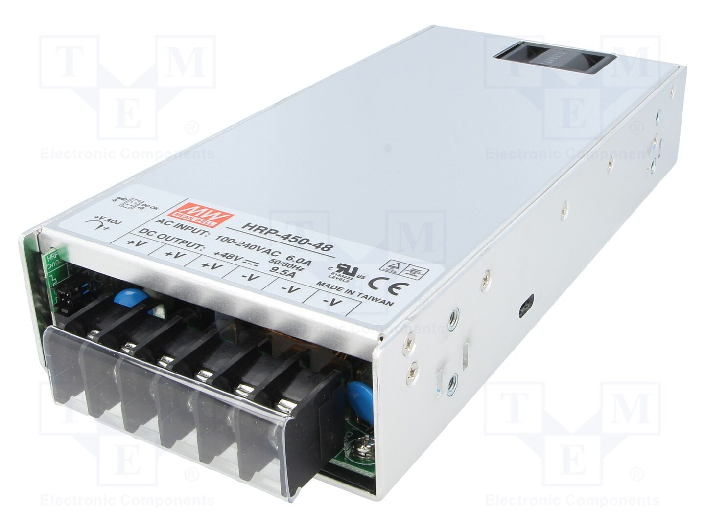 MEAN WELL HRP-450-48 Sisäänrakennettu kytkentäsähkölaite 456W 48VDC