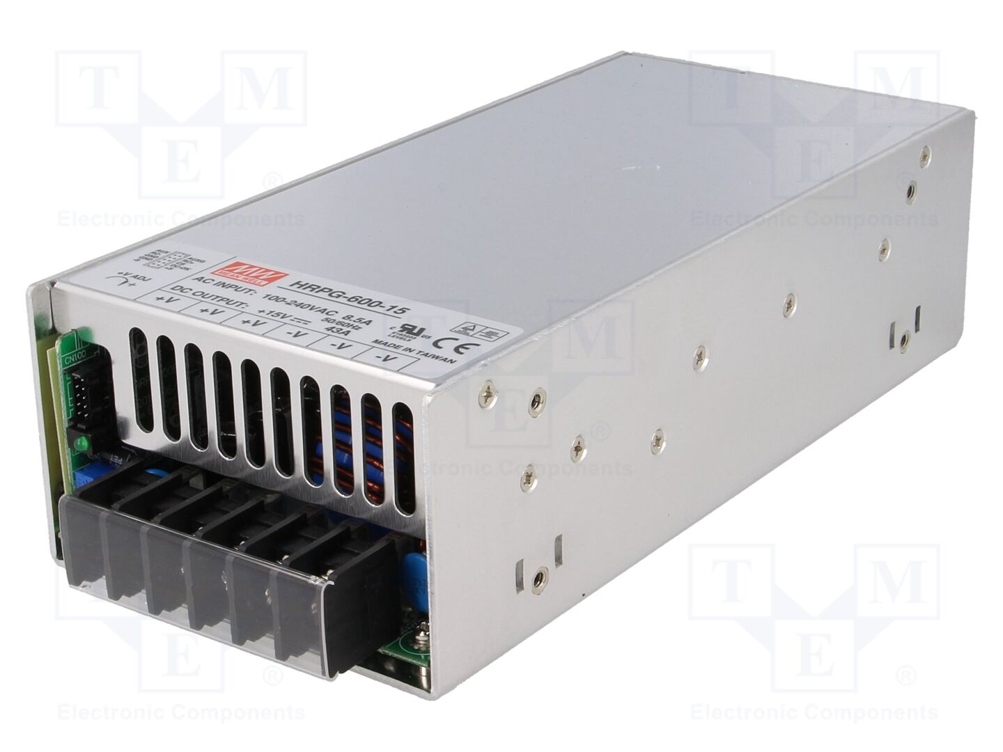 MEAN WELL HRPG-600-15 Kytkinmuuntaja 645W 15VDC modulaarinen