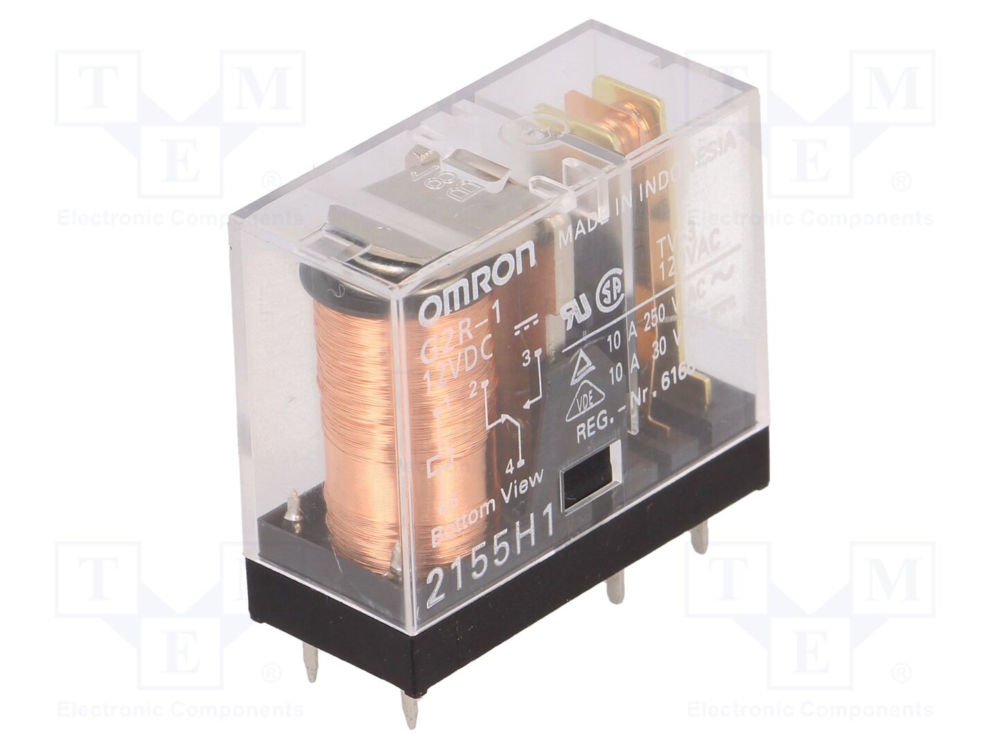 OMRON Electronic Components G2R-1-12DC Sähkömagneettinen rele 12VDC