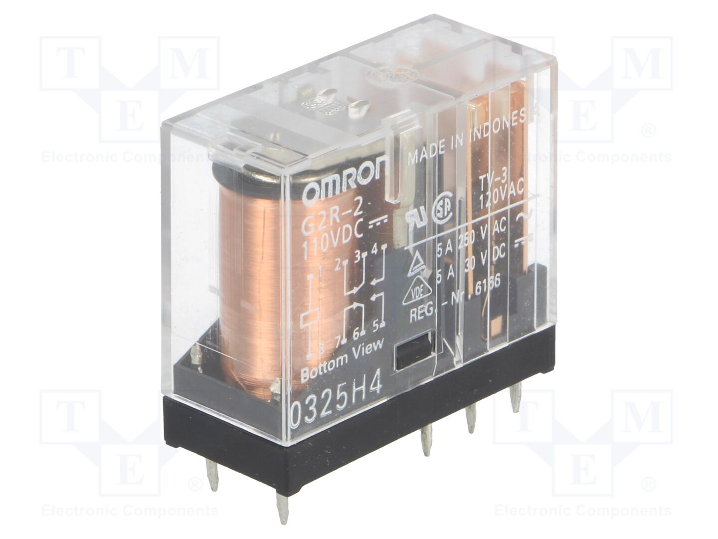 OMRON Electronic Components G2R-2-110DC Sähkömagneettinen rele 110VDC