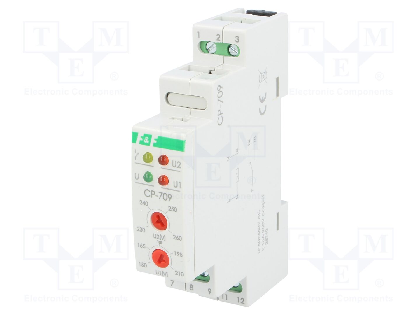 F&F CP-709 Jännitteenvalvontarele 50÷450VAC