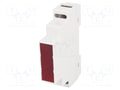 KRADEX Z-105F DIN-kiskoasennuskotelo 90x17x65mm (50 kpl erä)